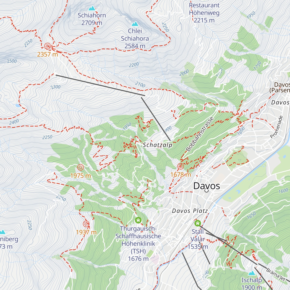 Schatzalp Villa map