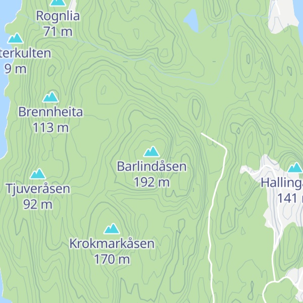 Map of Barlindåsen