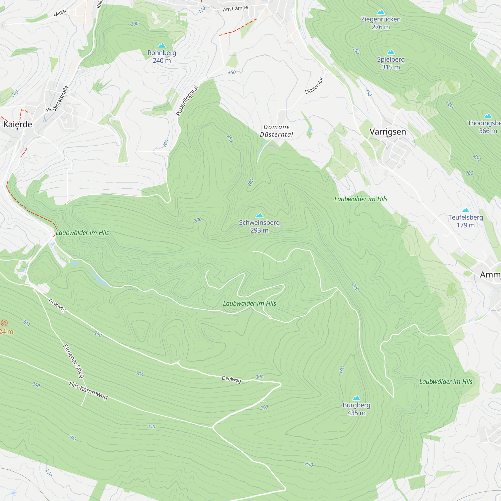 Köhlerhütte auf der Hünenburg map