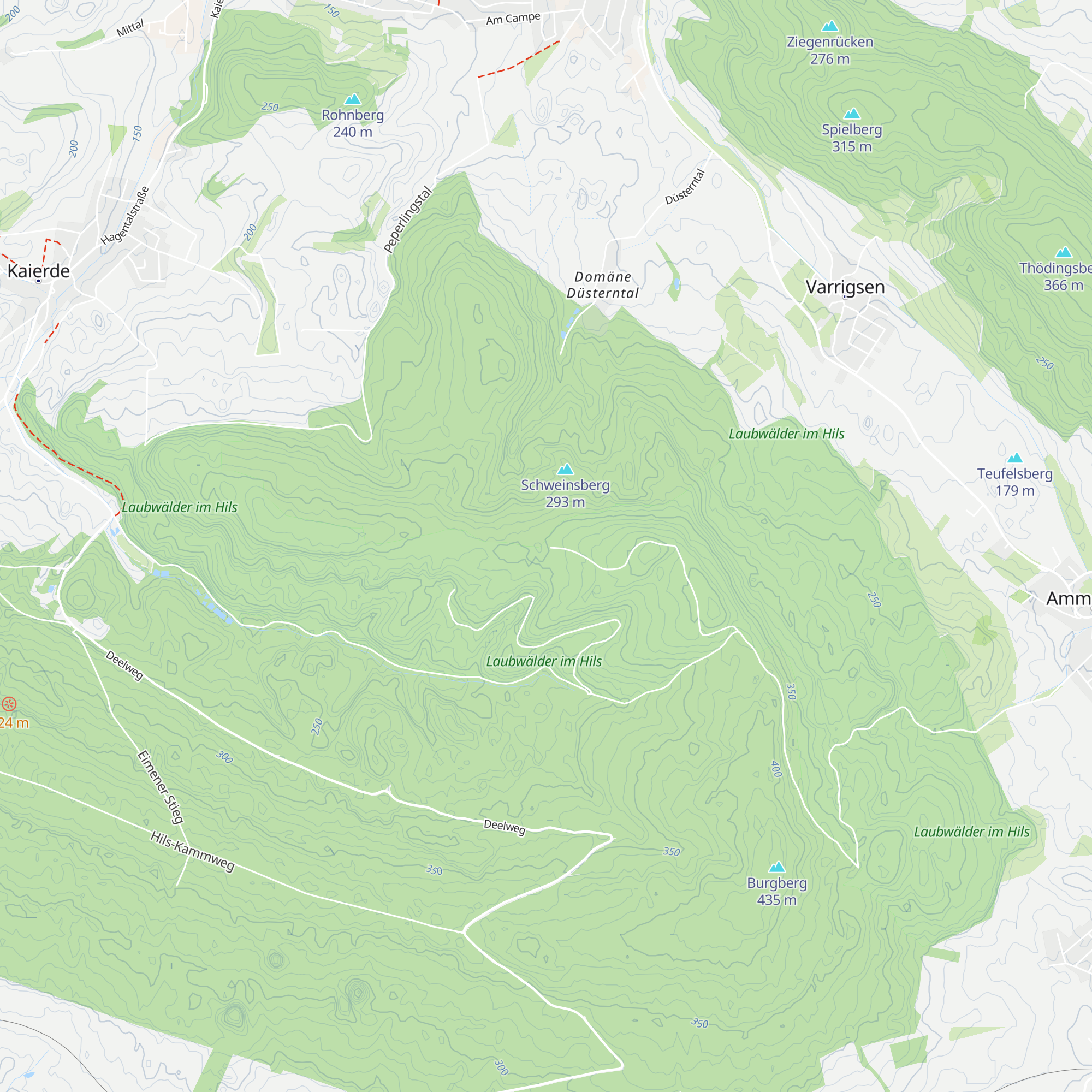 Köhlerhütte auf der Hünenburg map