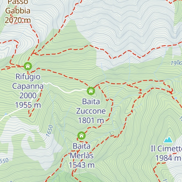 Map of Baita Zuccone
