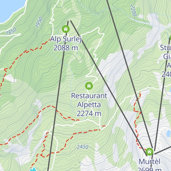 Map of SKI CLUB Corvatsch