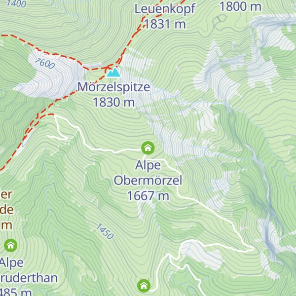 Map of Alpe Obermörzel