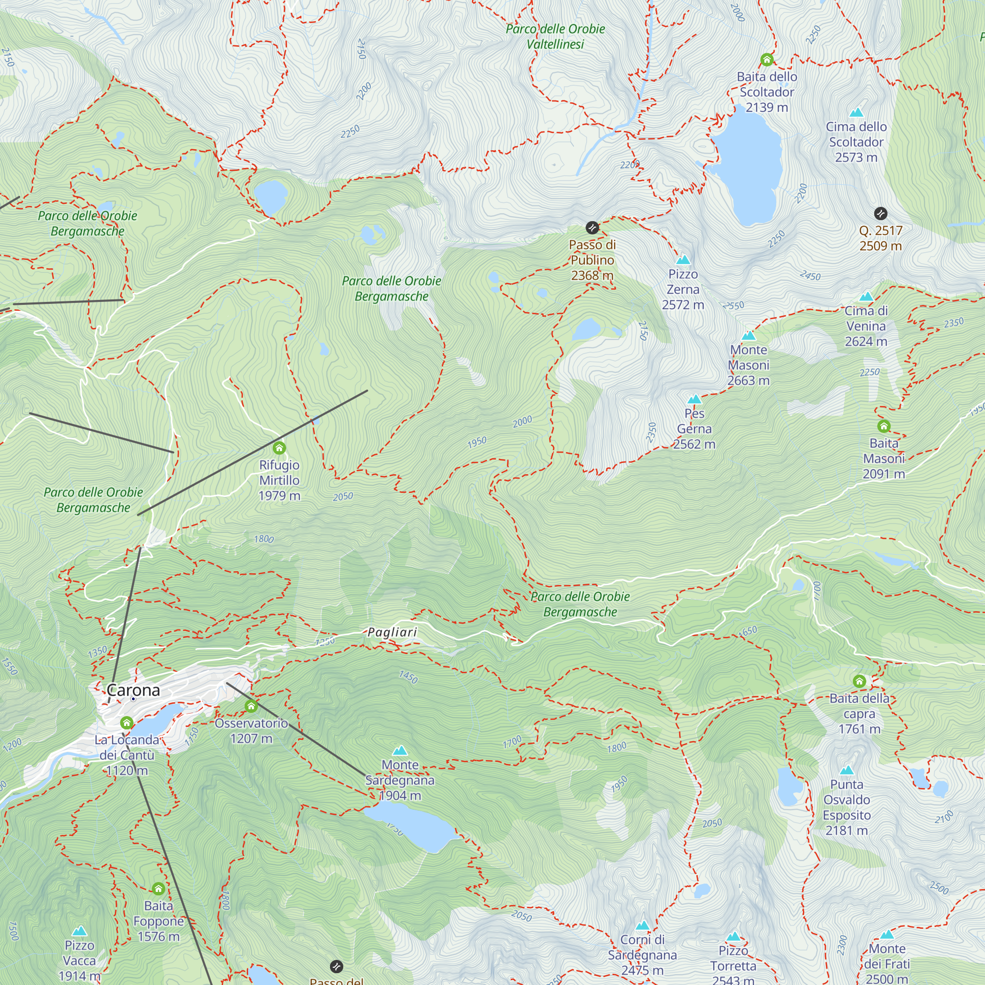 Baita Vecchia map