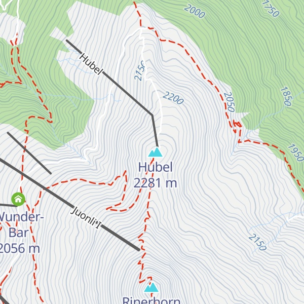 Map of Hubelhütte