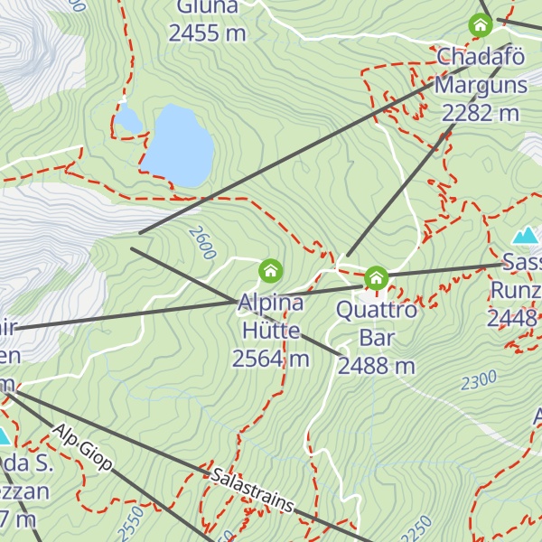 Map of Alpina Hütte