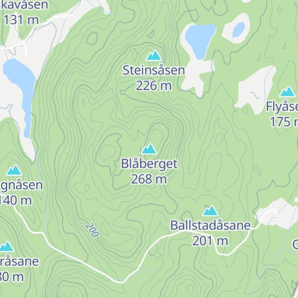 Map of Blåberget