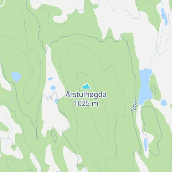 Map of Årstulhøgda
