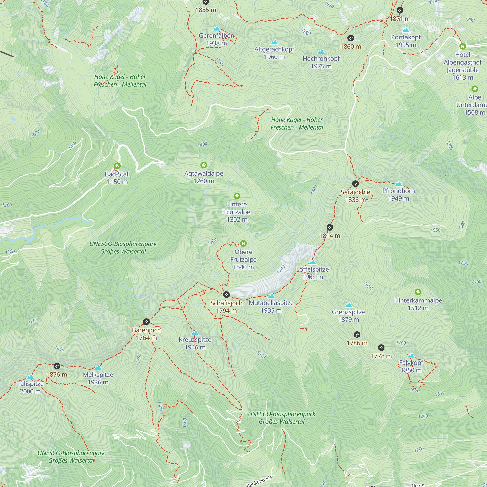 Obere Frutzalpe map