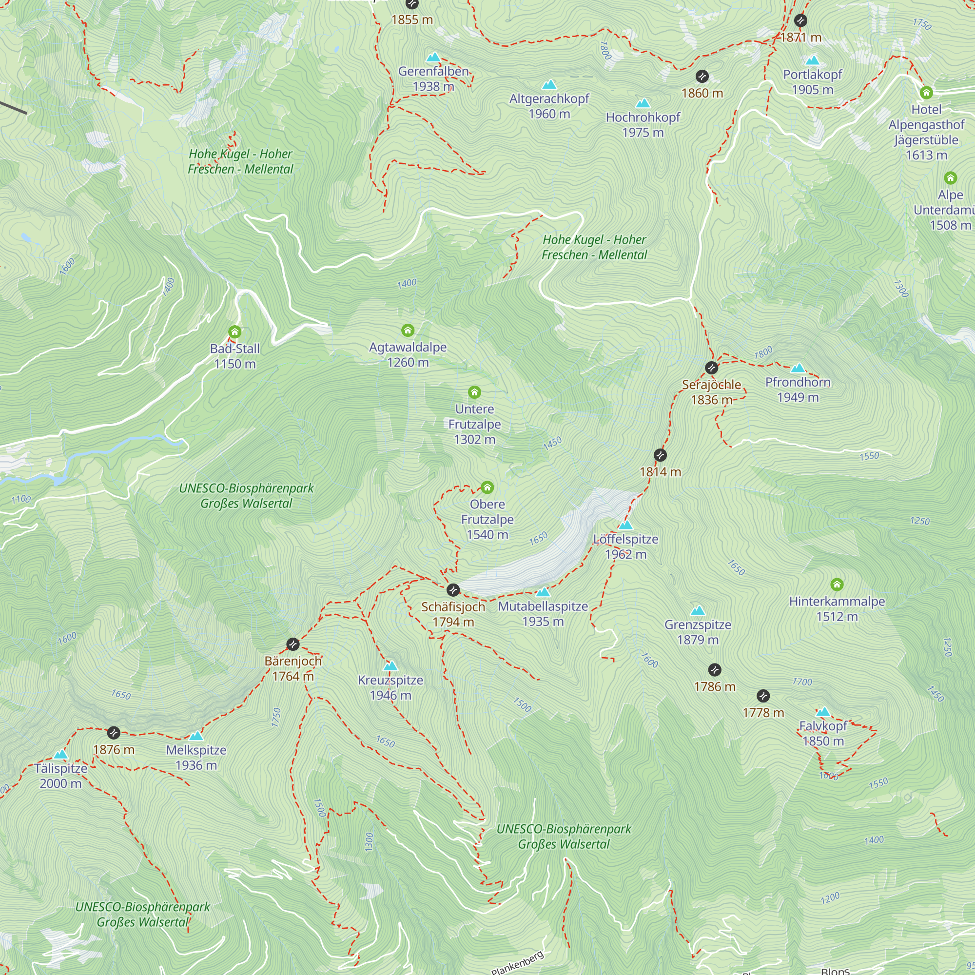 Obere Frutzalpe map