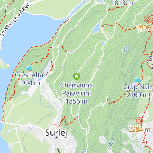 Map of Chamanna Paravicini