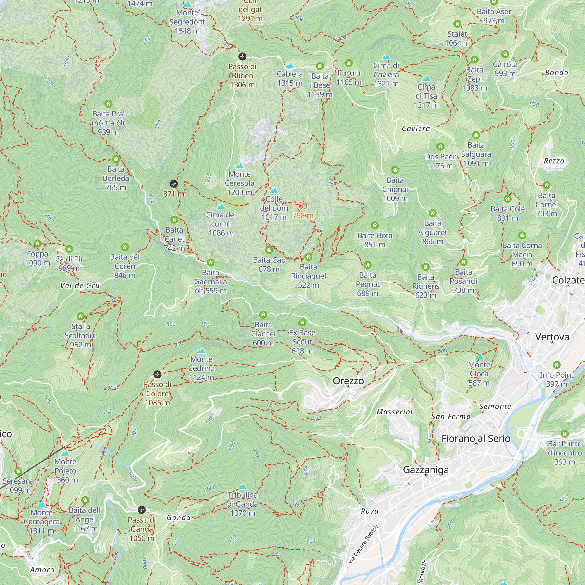 Baita Lacnì Bas map