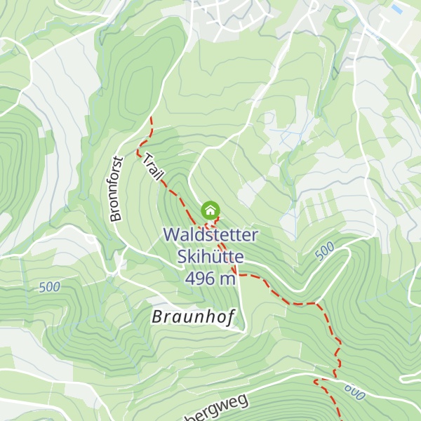 Map of Waldstetter Skihütte