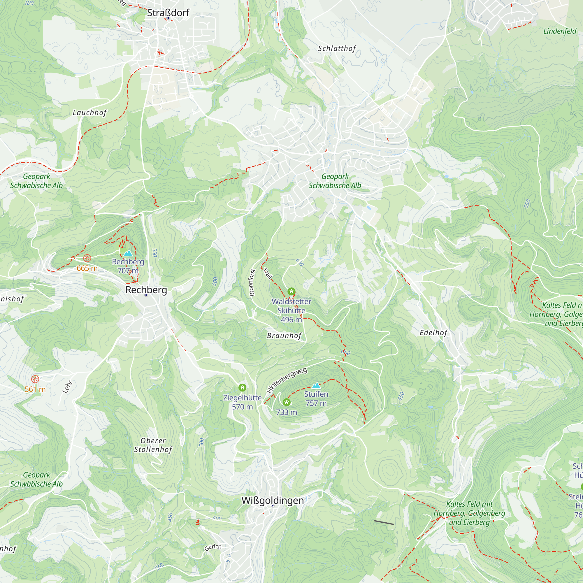 Waldstetter Skihütte map