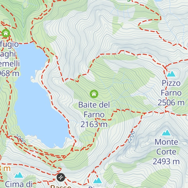 Map of Baite del Farno