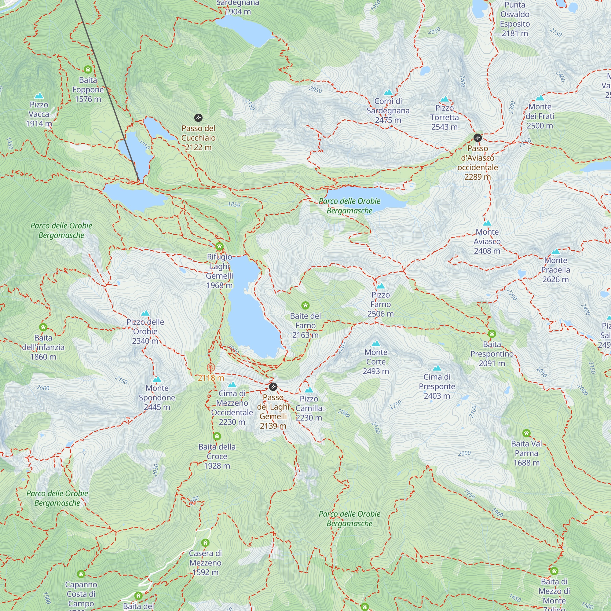 Baite del Farno map