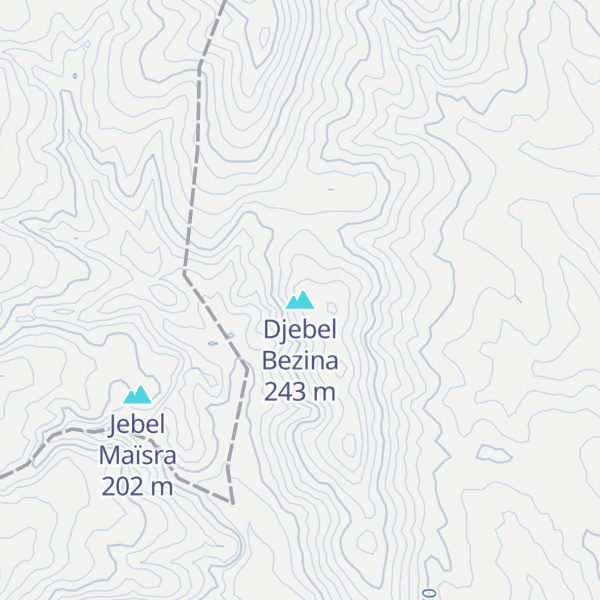 Map of Djebel Bezina