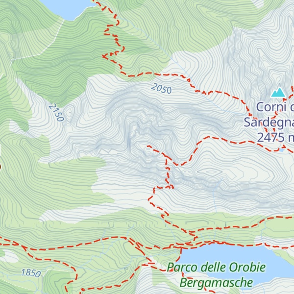 Map of Pizzo del Becco