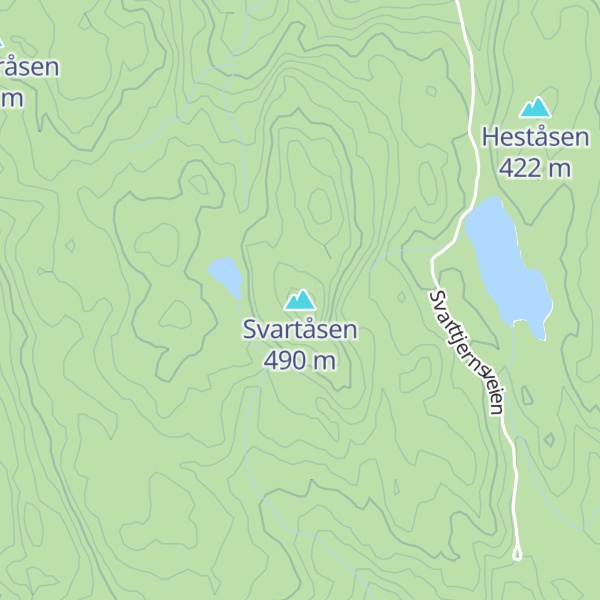 Map of Svartåsen