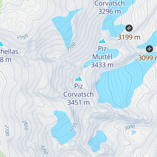 Map of Piz Corvatsch