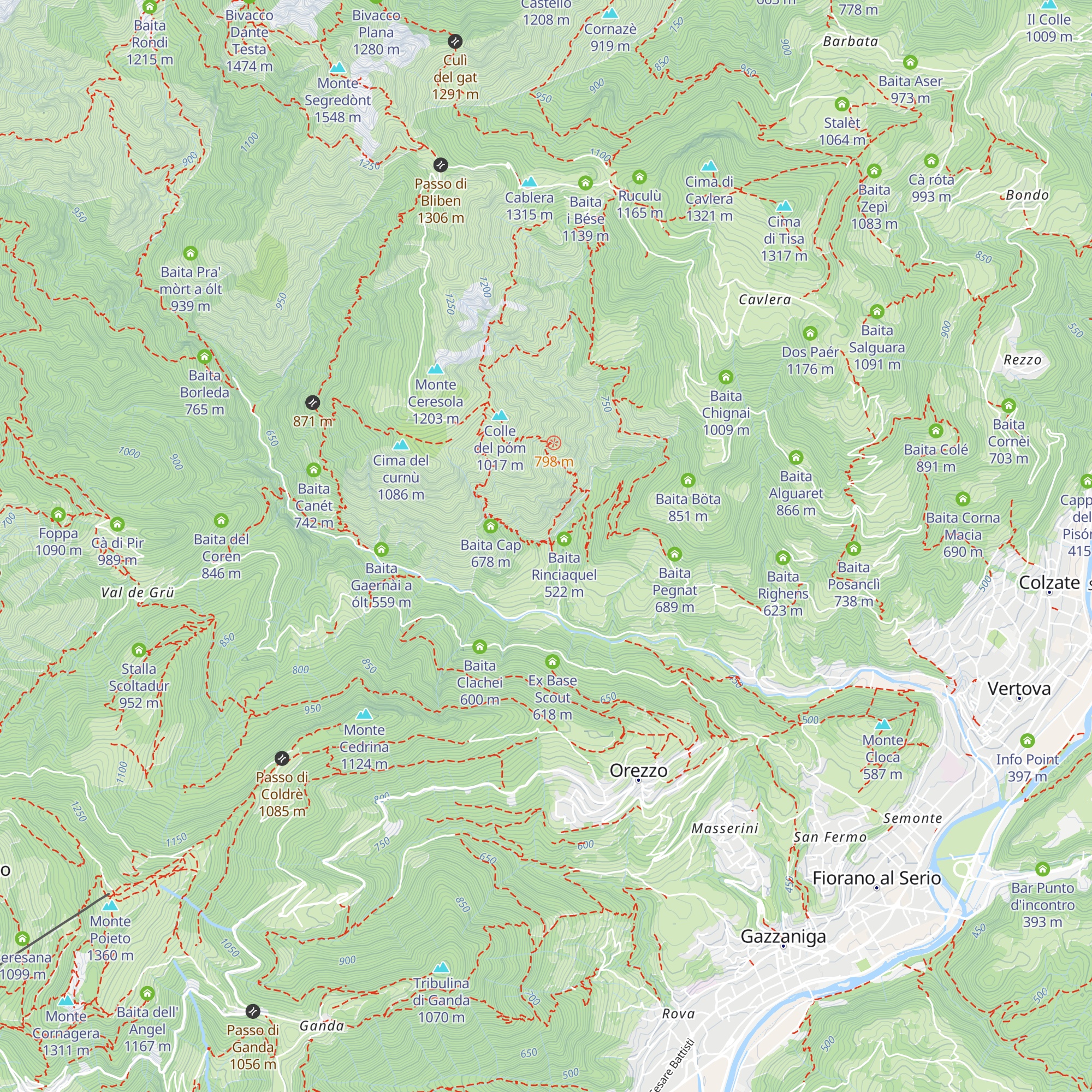 Baita Belö' map