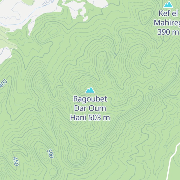 Map of Ragoubet Dar Oum Hani