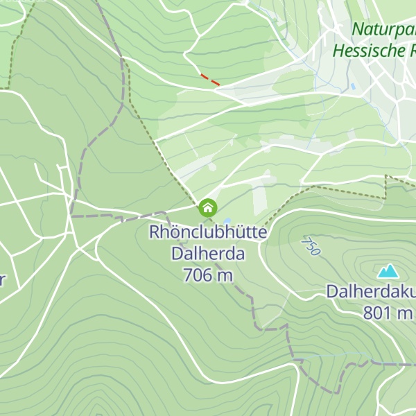 Map of Rhönclubhütte Dalherda
