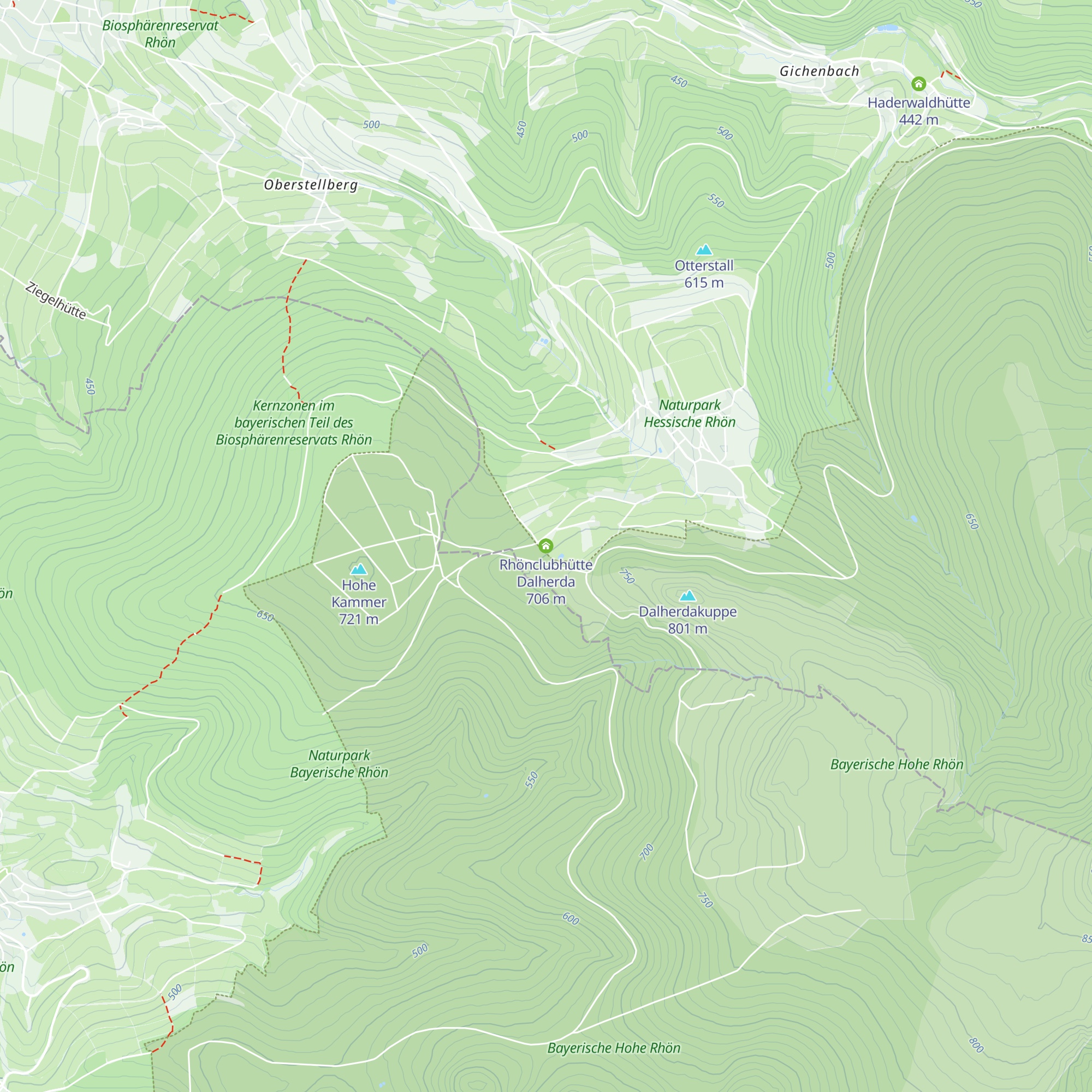 Rhönclubhütte Dalherda map