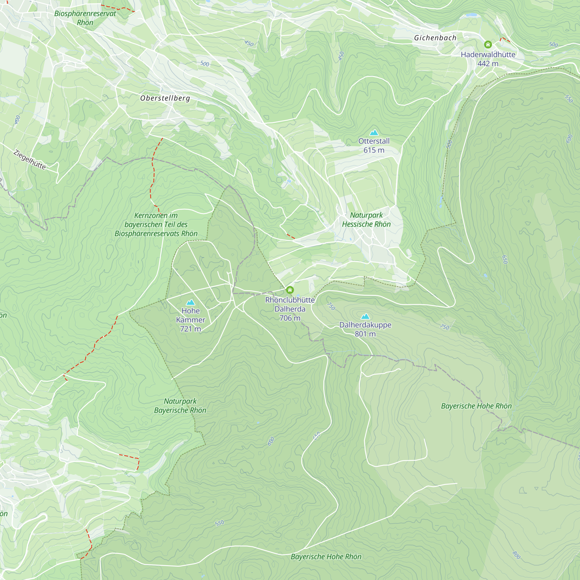 Rhönclubhütte Dalherda map