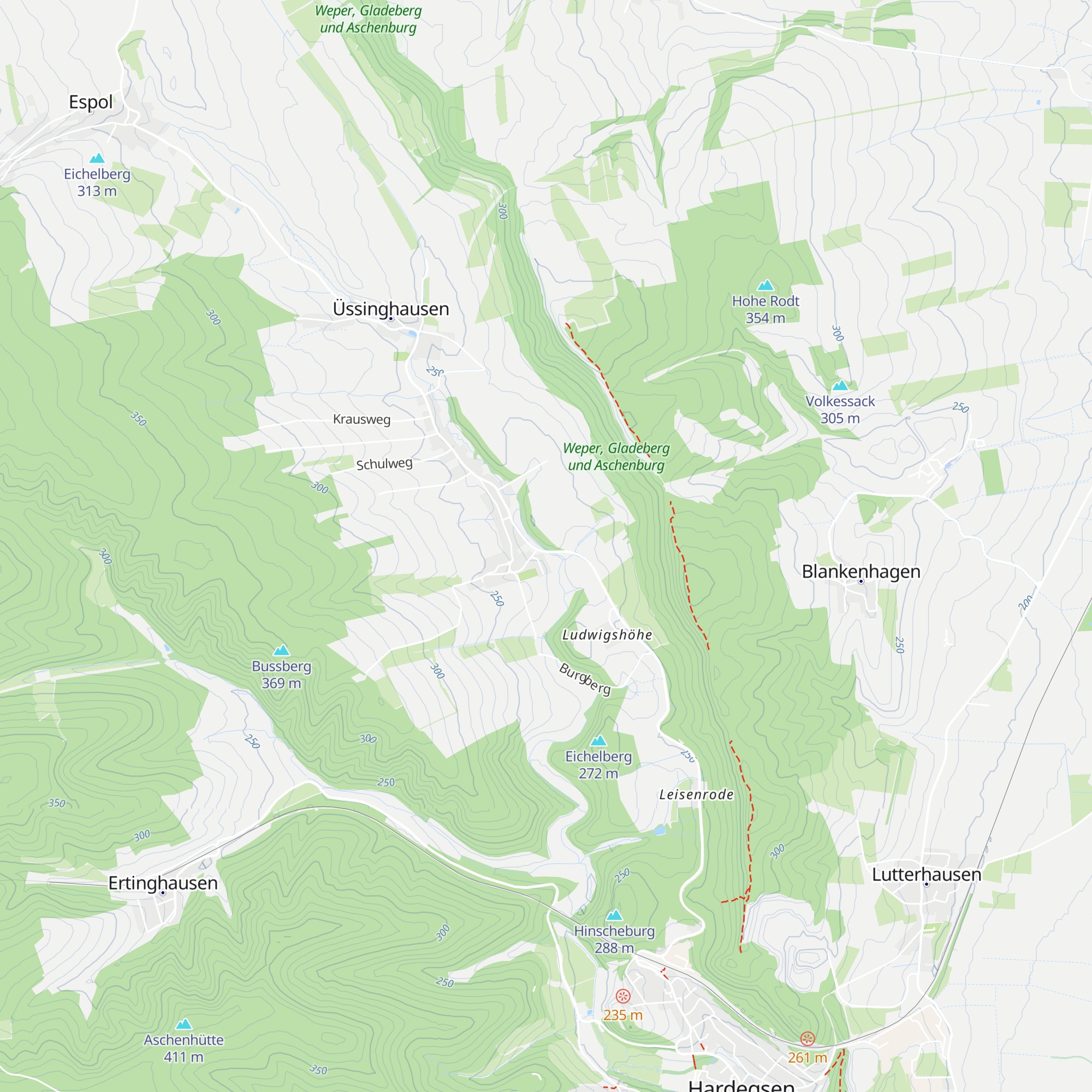 Schutzhütte im alten Steinbruch map