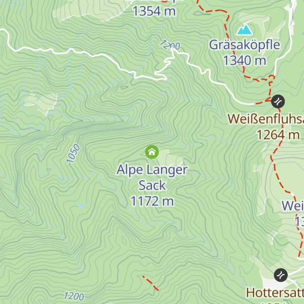 Map of Alpe Langer Sack