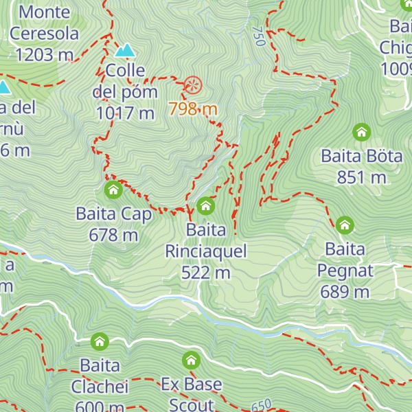 Map of Baita Rinciaquel