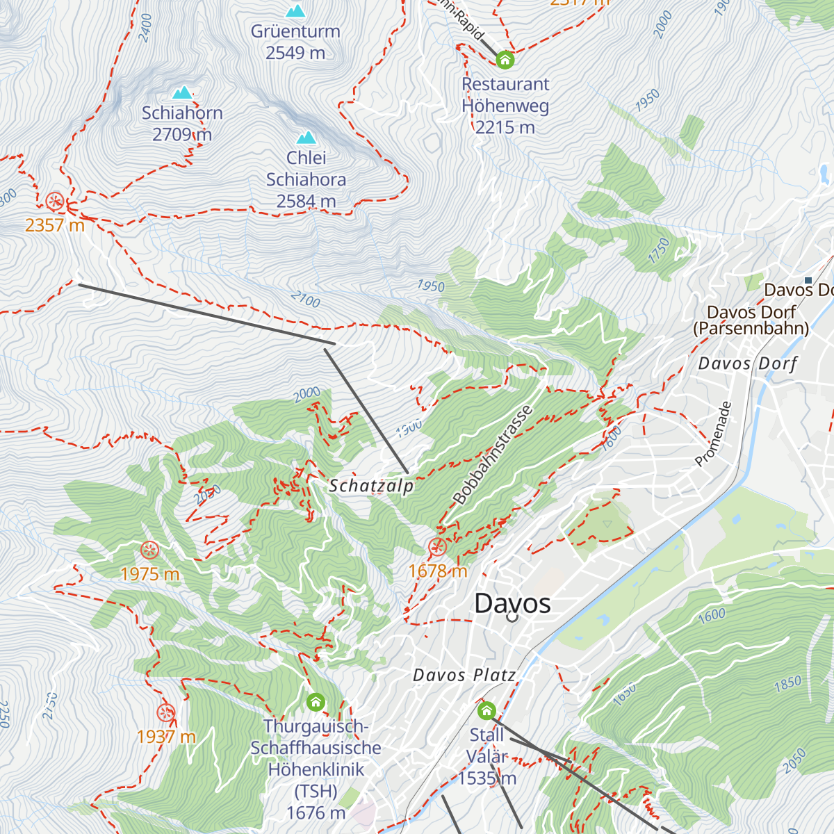 Strela Alp Bergrestaurant map