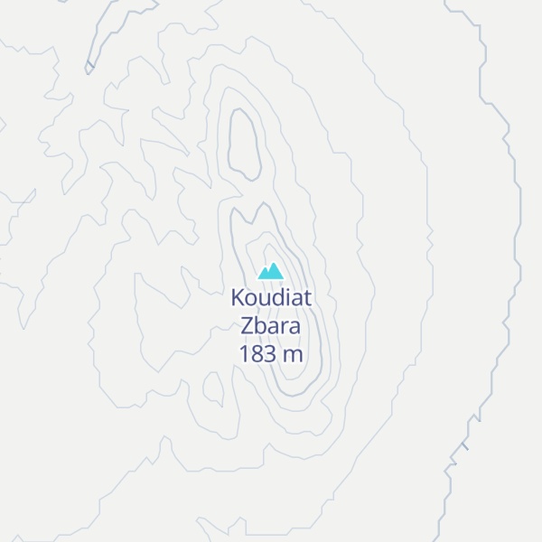 Map of Koudiat Zbara