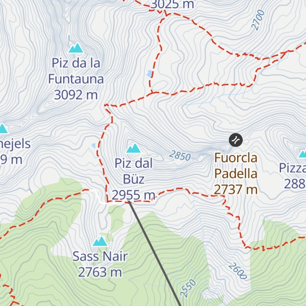 Map of Las Trais Fluors