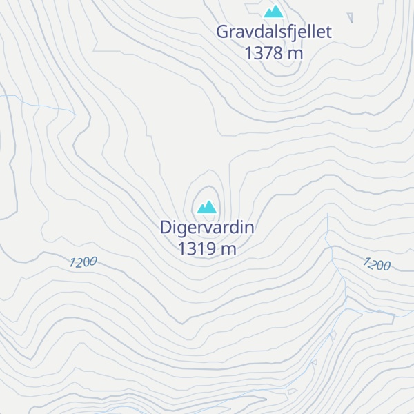 Map of Digervardin