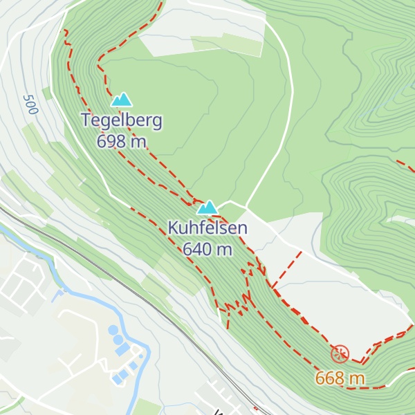 Map of Kuhfelsen
