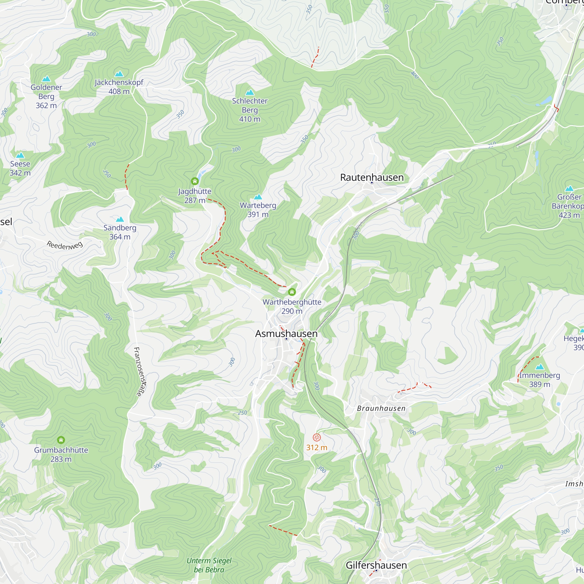Wartheberghütte map