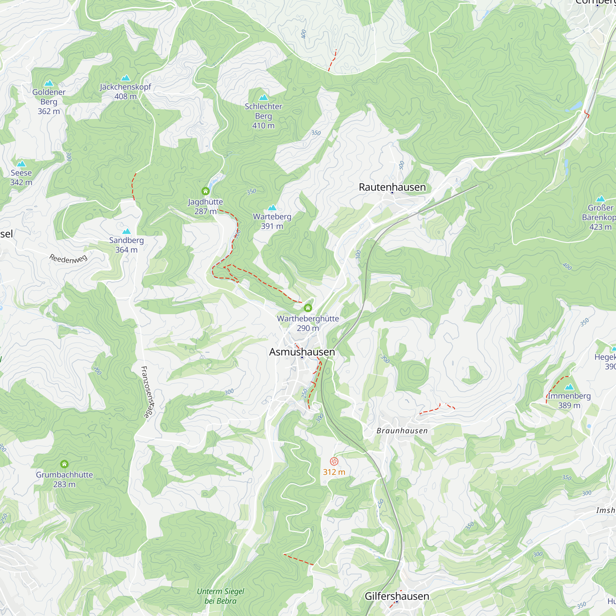 Wartheberghütte map