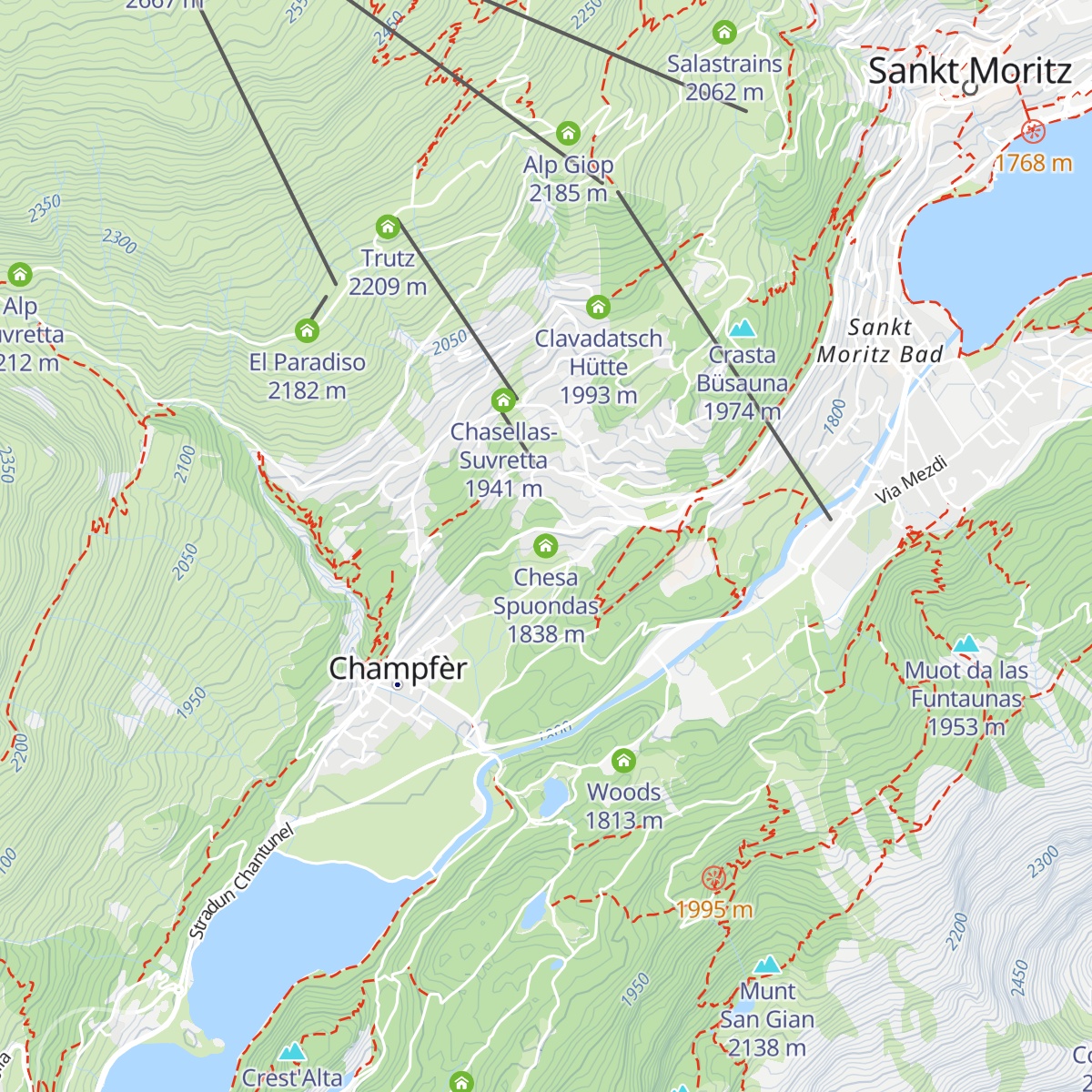 Chesa Spuondas map