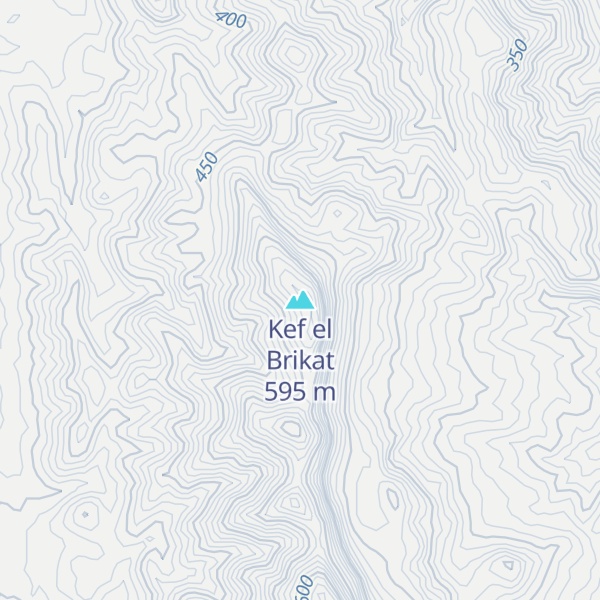 Map of Kef el Brikat
