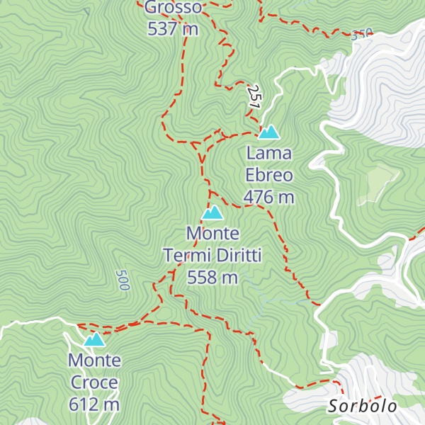 Map of Monte Termi Diritti