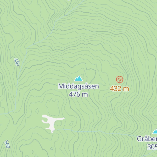 Map of Middagsåsen