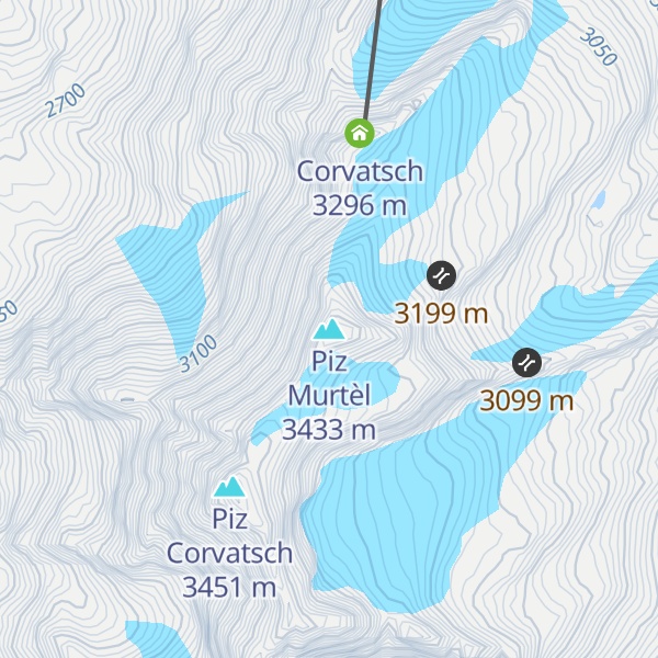 Map of Piz Murtèl