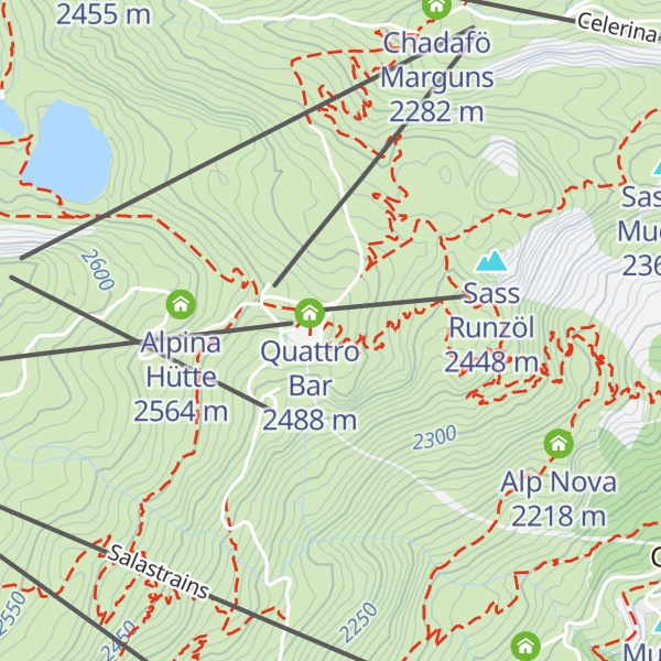 Map of Corviglia Ski Club