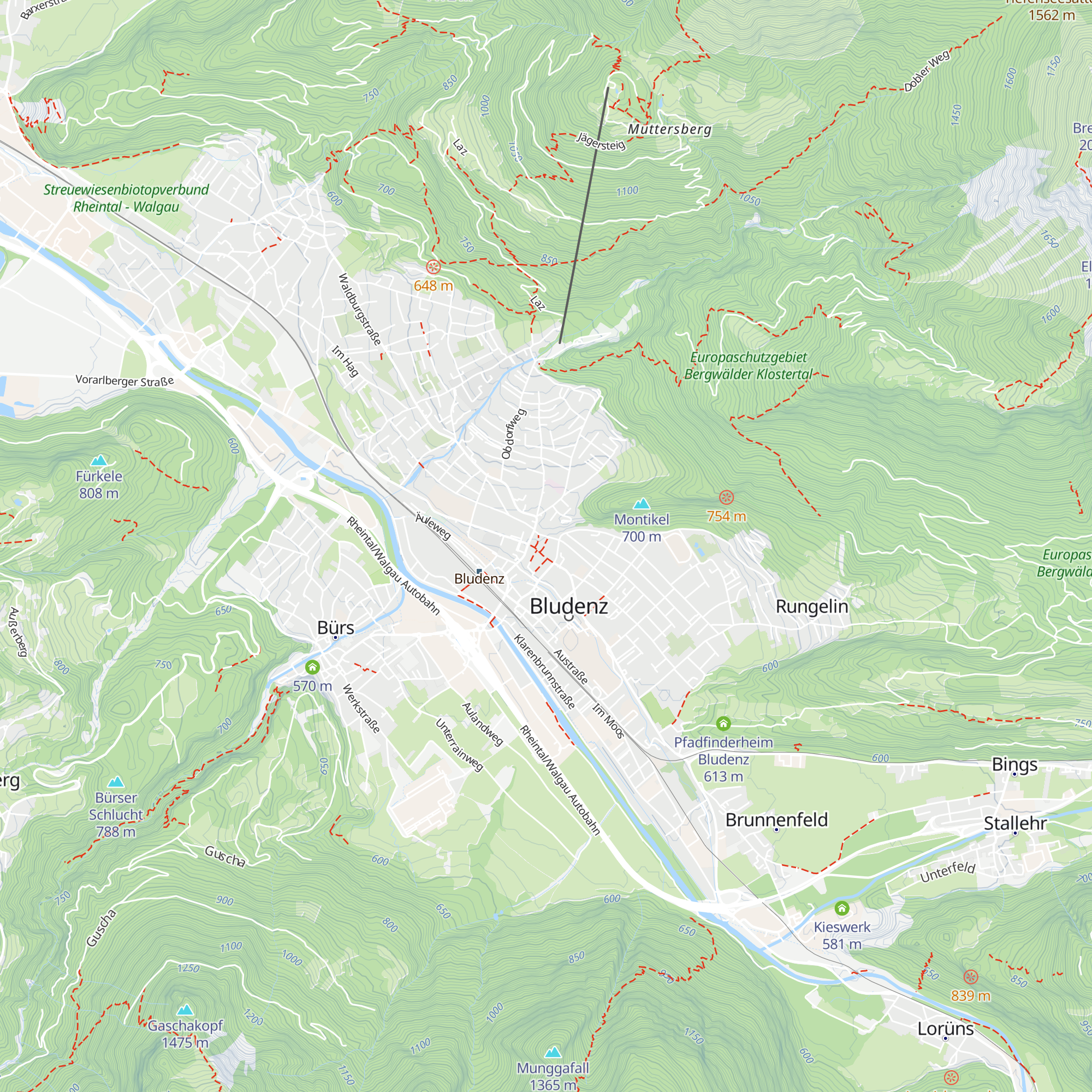 Alpenregion Bludenz Tourismus GmbH map