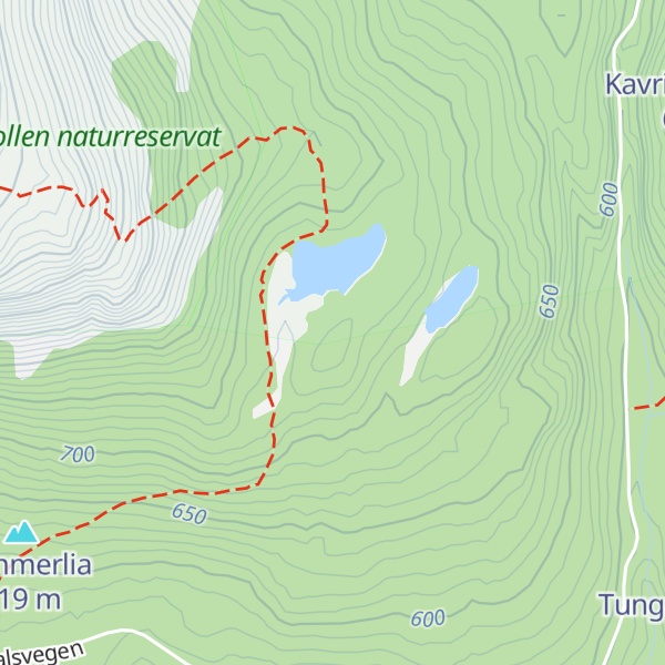 Map of Veslefjellet