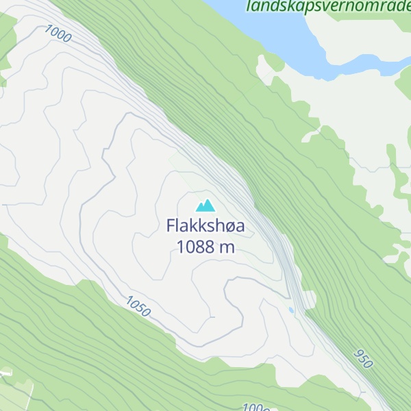 Map of Flakkshøa