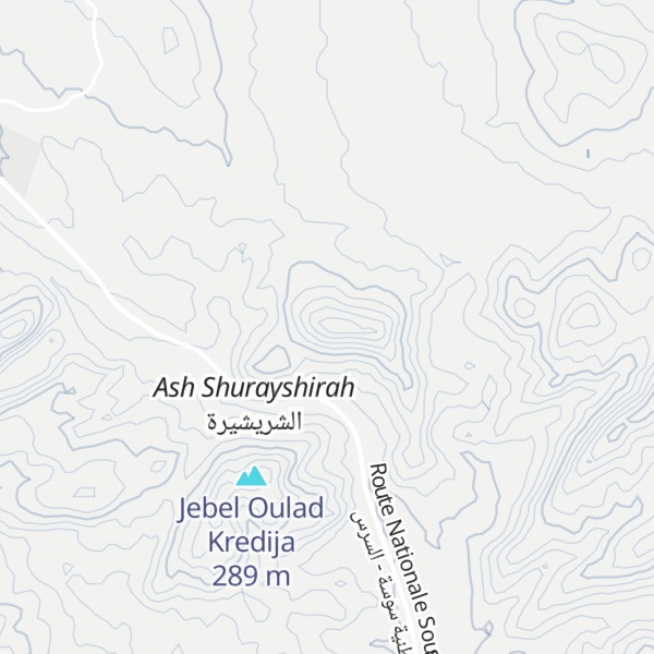 Map of Jebel Bou Zellouma