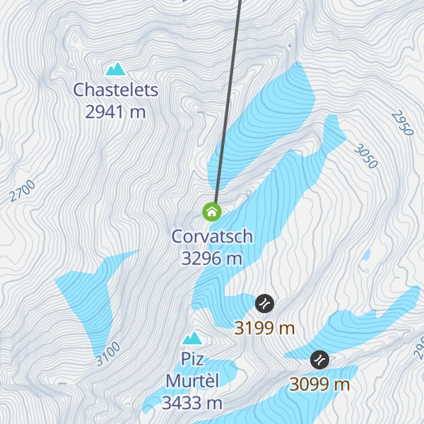Map of Corvatsch